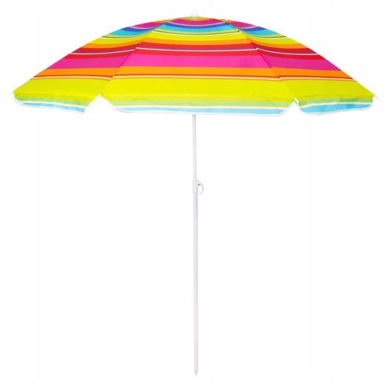 Umbrela plaja, multicolor, dungi, 160 cm, Springos